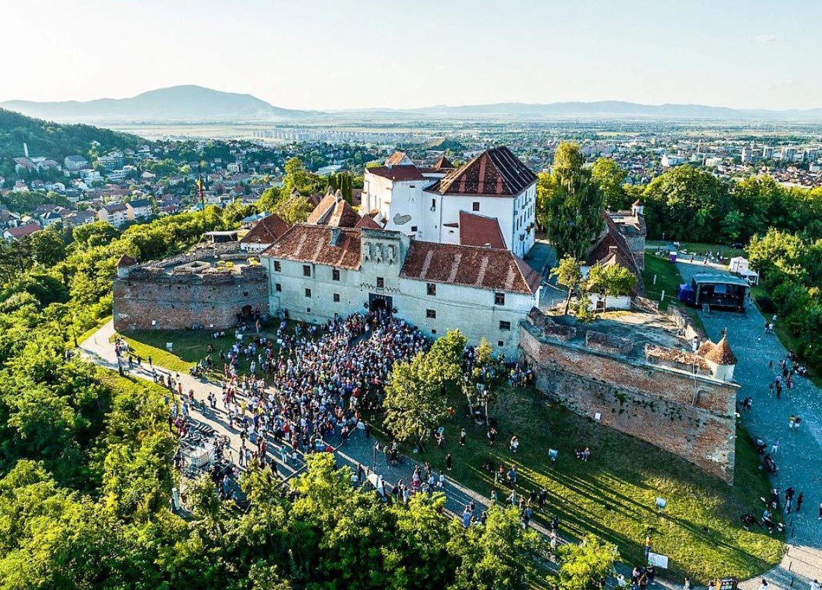 The ruins of the Brassovia Fortress, Brașov, Romania, Romania